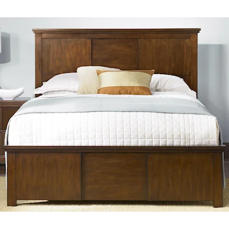 King Panel Bed with Low-Profile Footboard